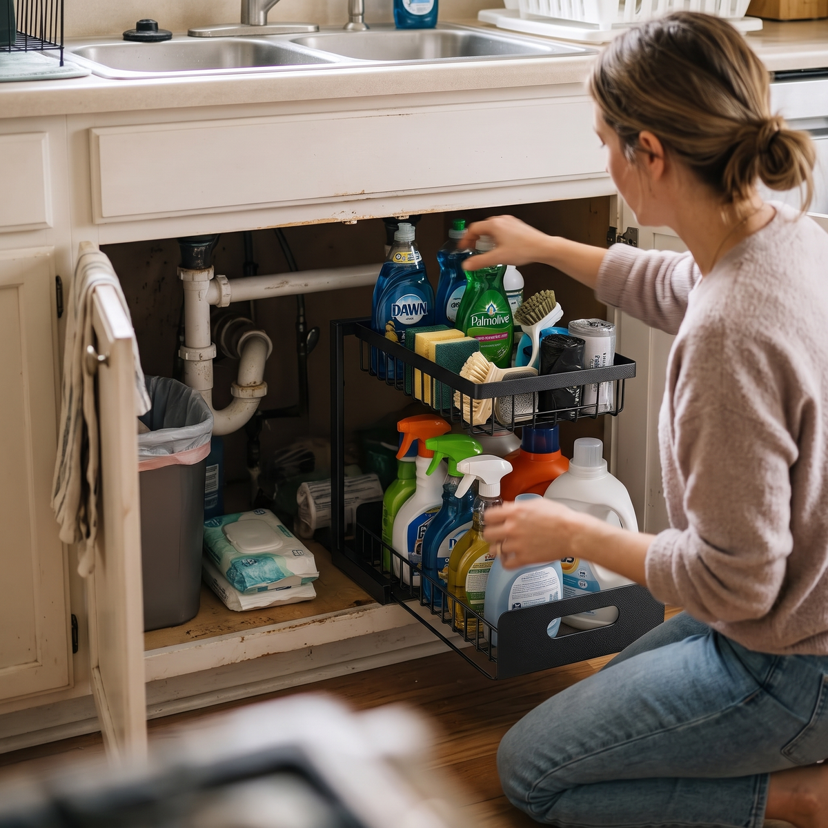 Under Sink Organizer lifestyle