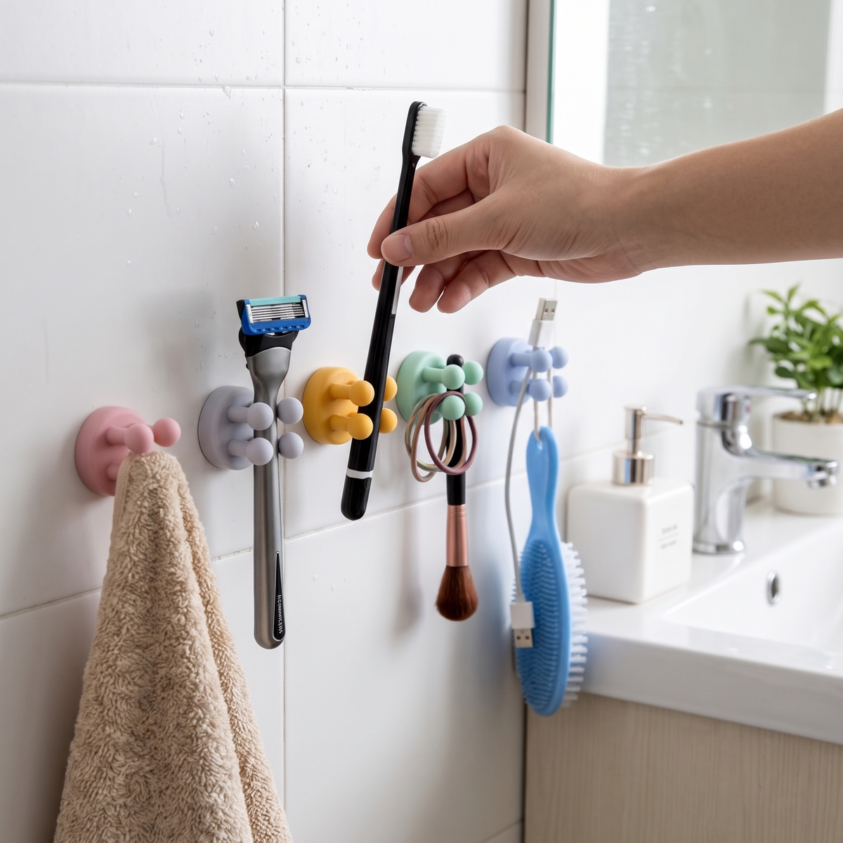 Silicone Hook Holders lifestyle