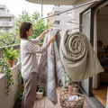 Spiral Quilt Hanger lifestyle