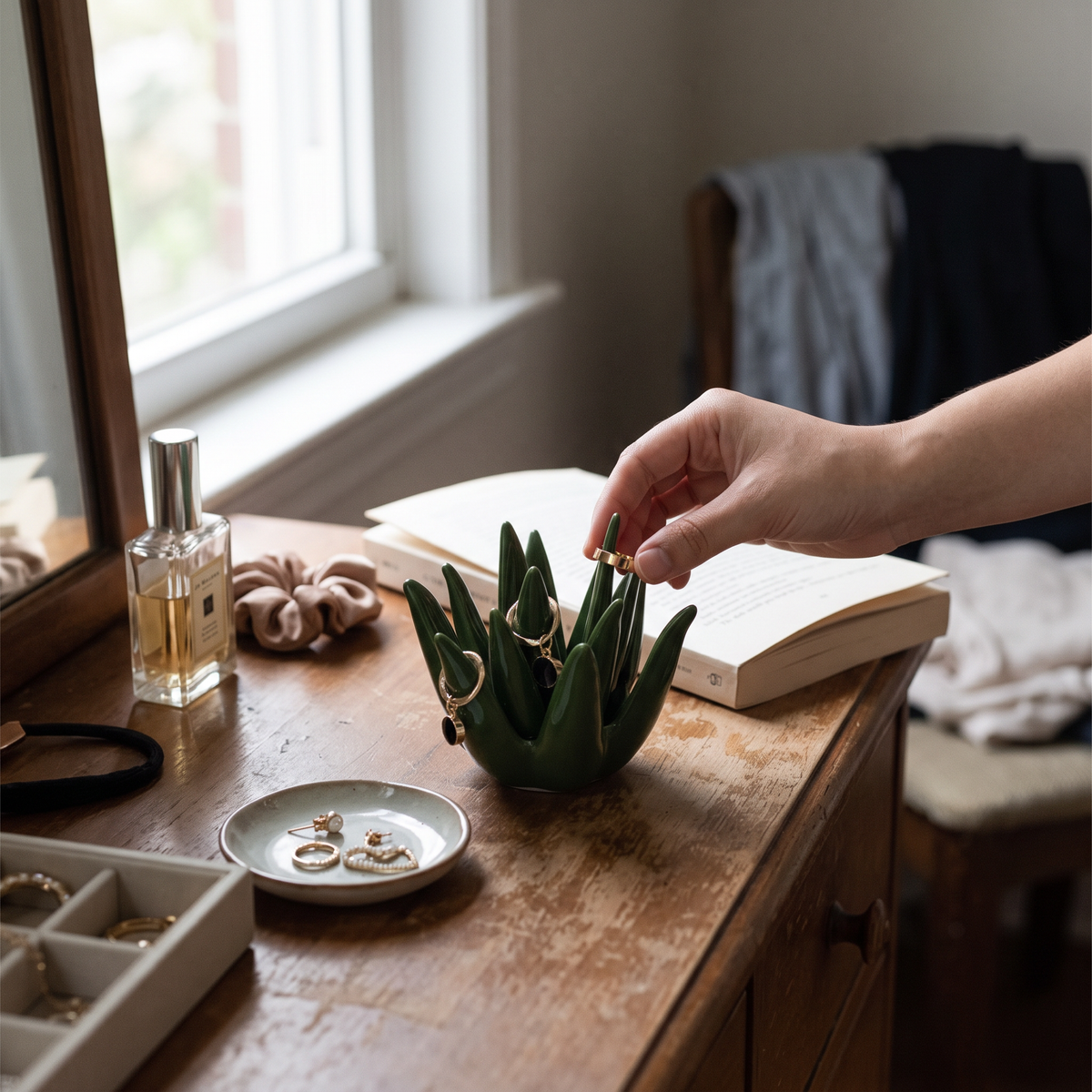 Succulent Ring Holder Dish lifestyle