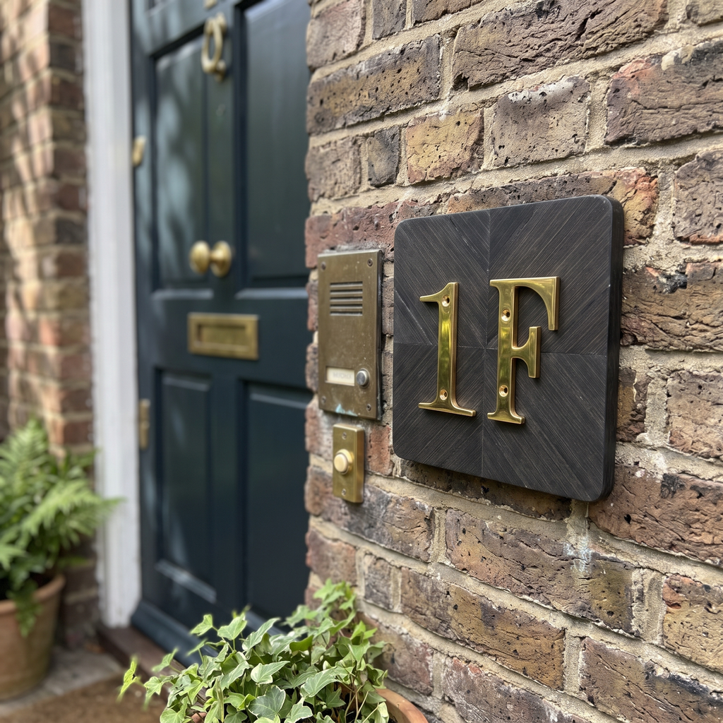 Brass House Numbers lifestyle