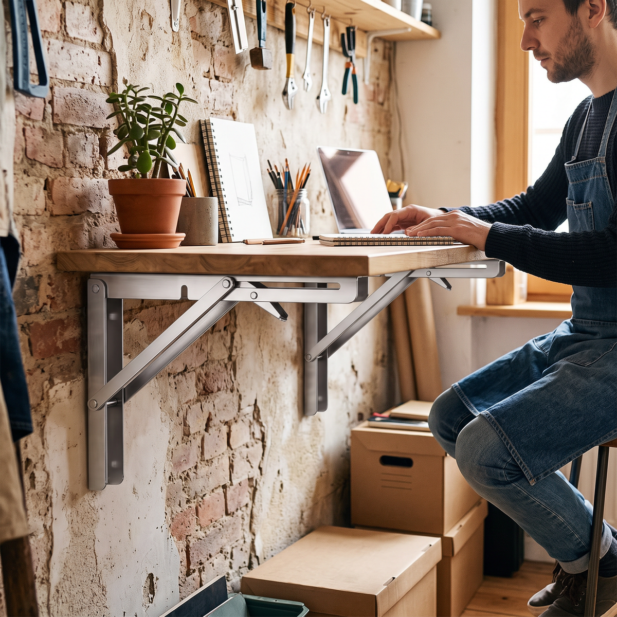 Folding Shelf Brackets lifestyle