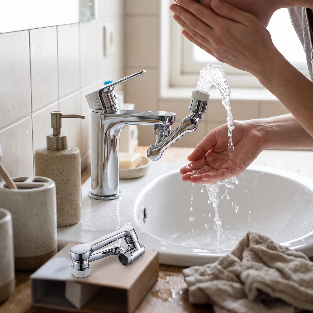 Faucet Extender Head lifestyle