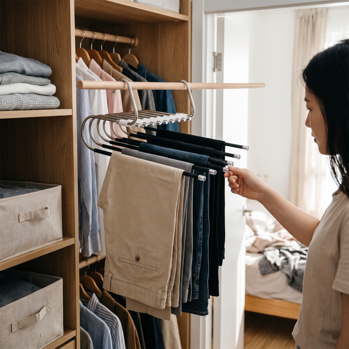 Multi Layer Pants Hanger lifestyle