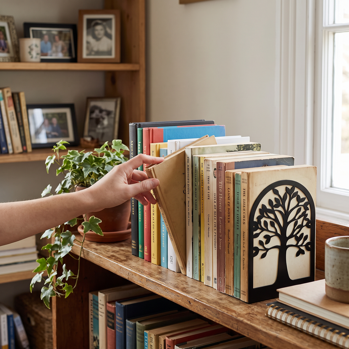 Tree of Life Bookends lifestyle