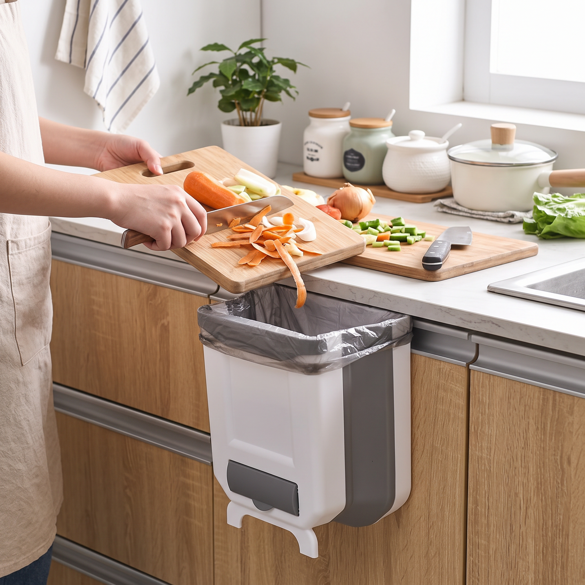 Wall Mounted Trash Bin lifestyle