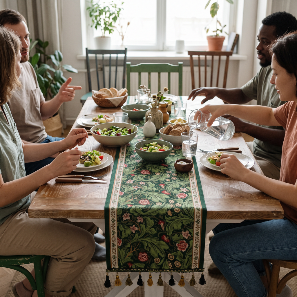 Tassel Table Runner lifestyle