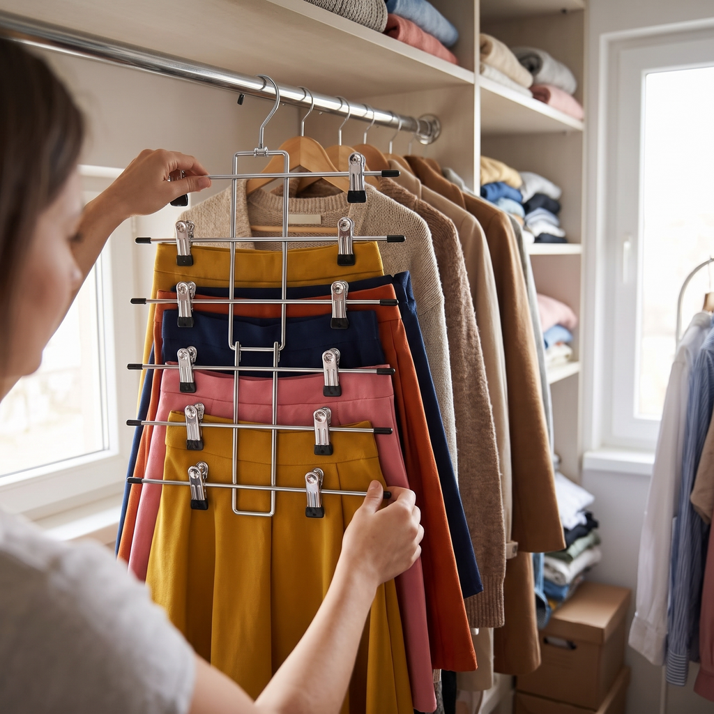 6 Tier Pants Hanger lifestyle