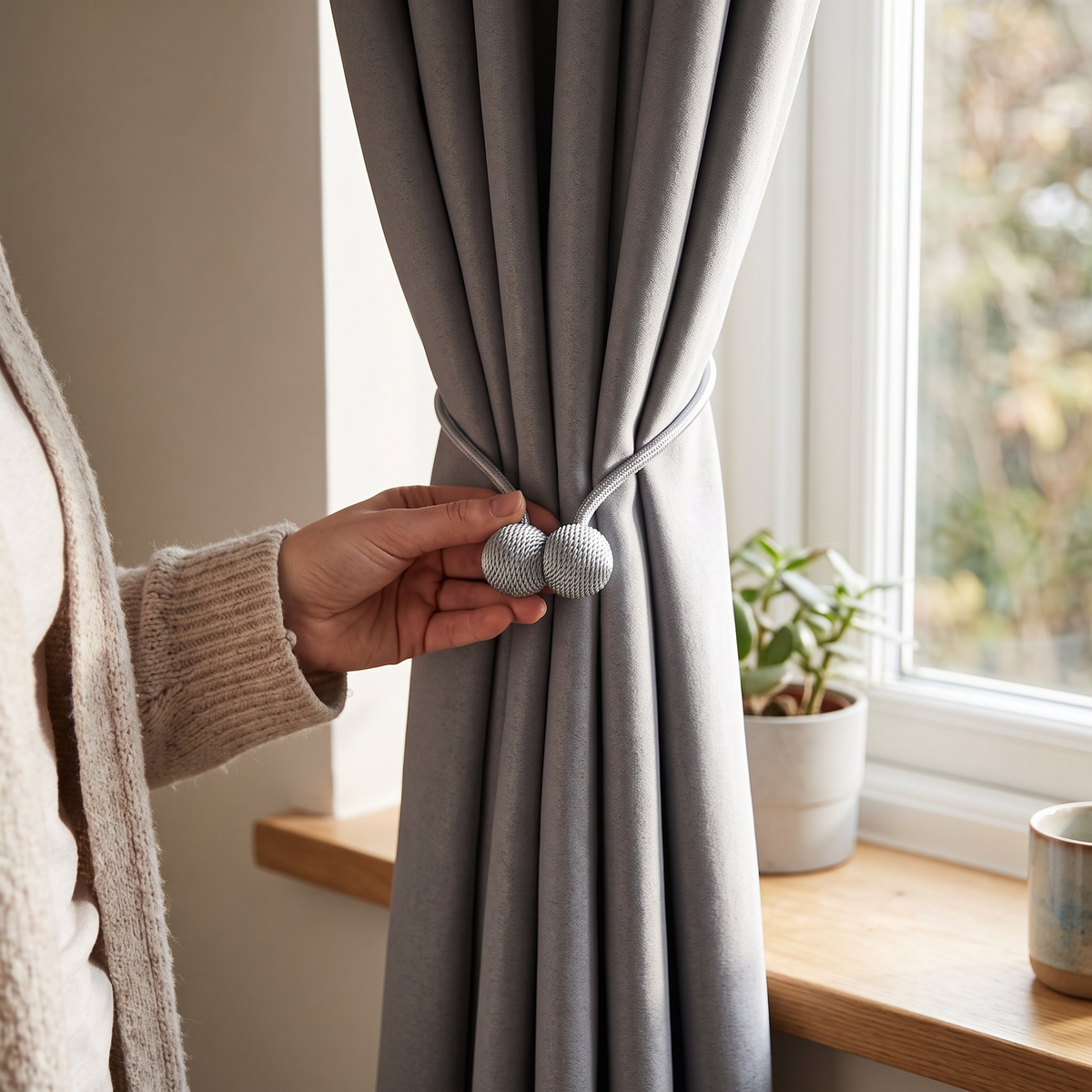 Earphone Curtain Tiebacks lifestyle