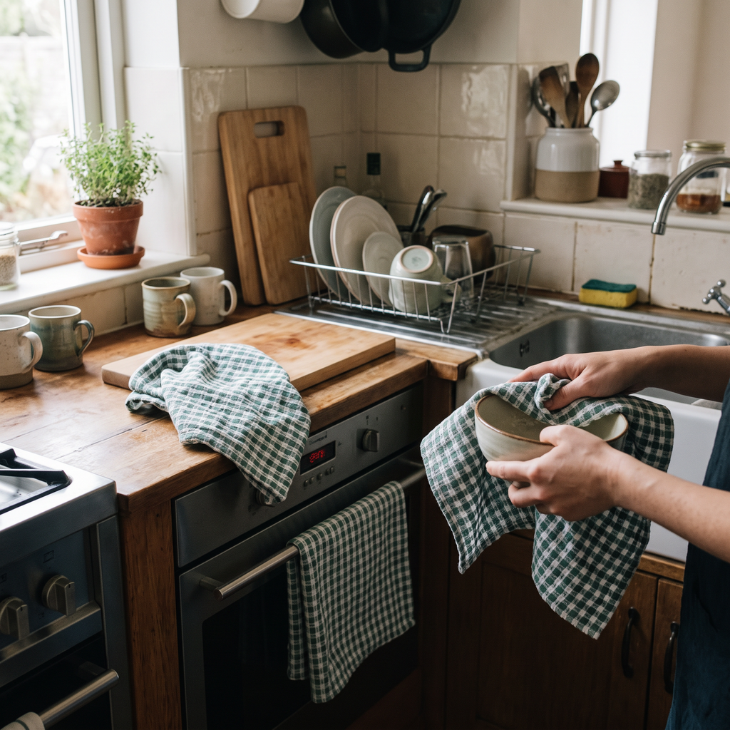 Cotton Kitchen Towels lifestyle