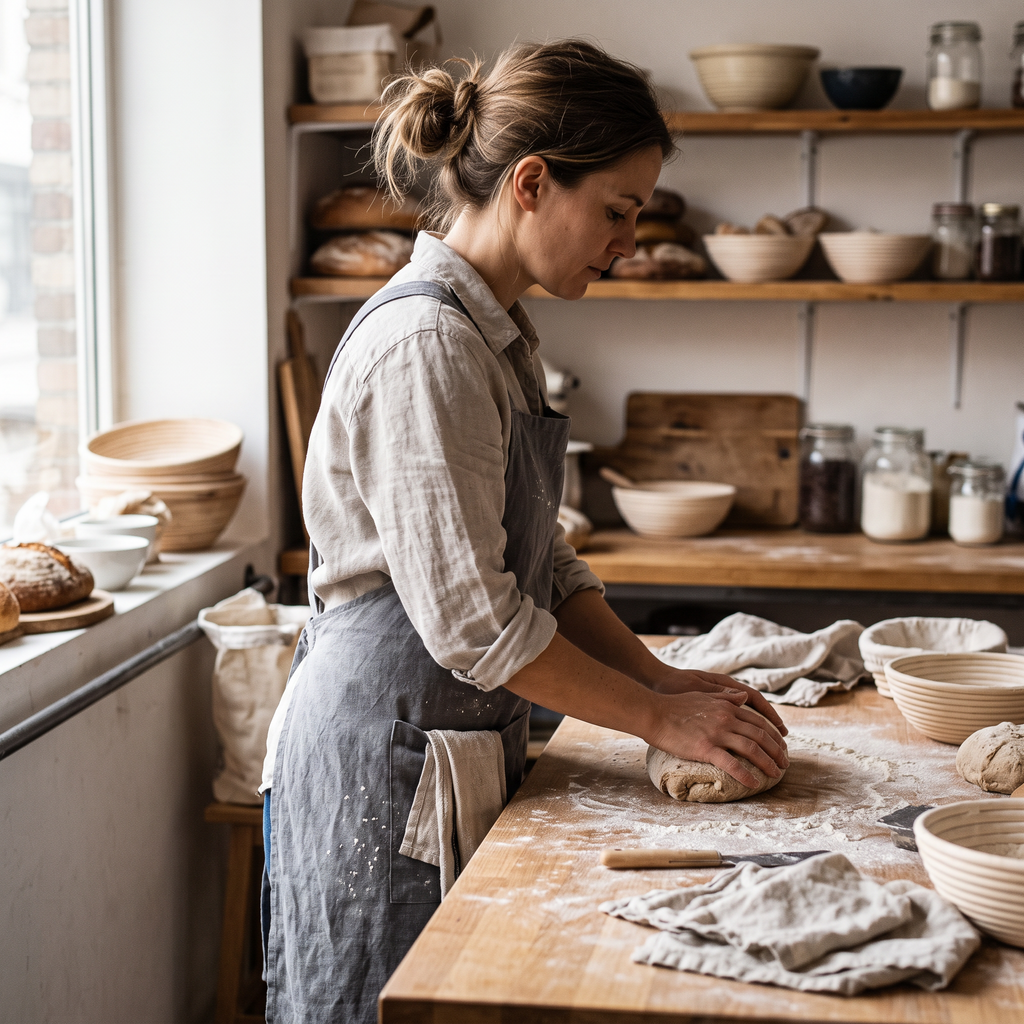 Cotton Linen Apron lifestyle