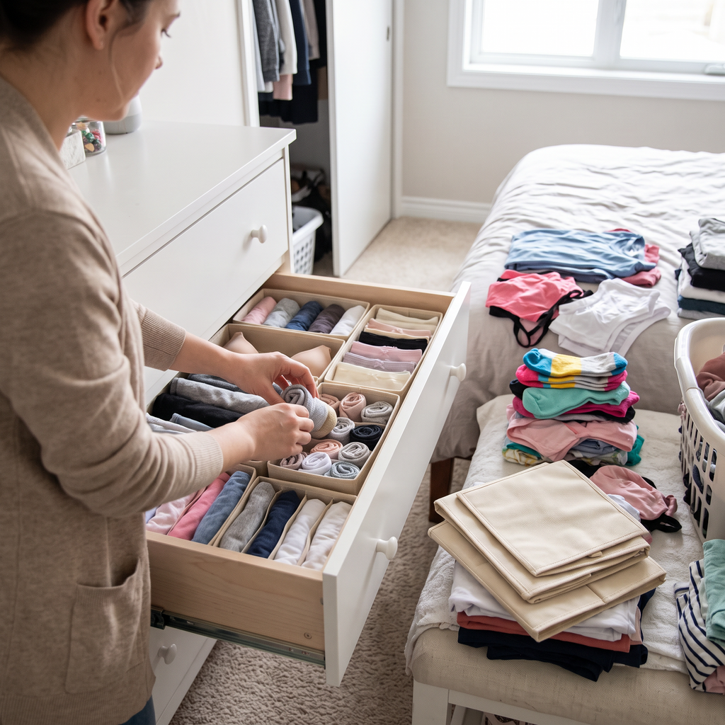 Foldable Drawer Organizer lifestyle