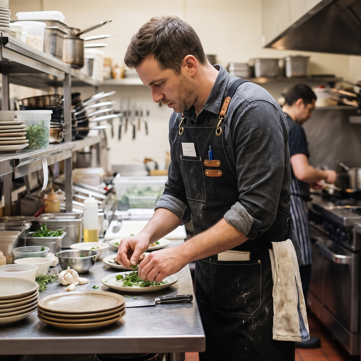 Canvas Chef Apron lifestyle