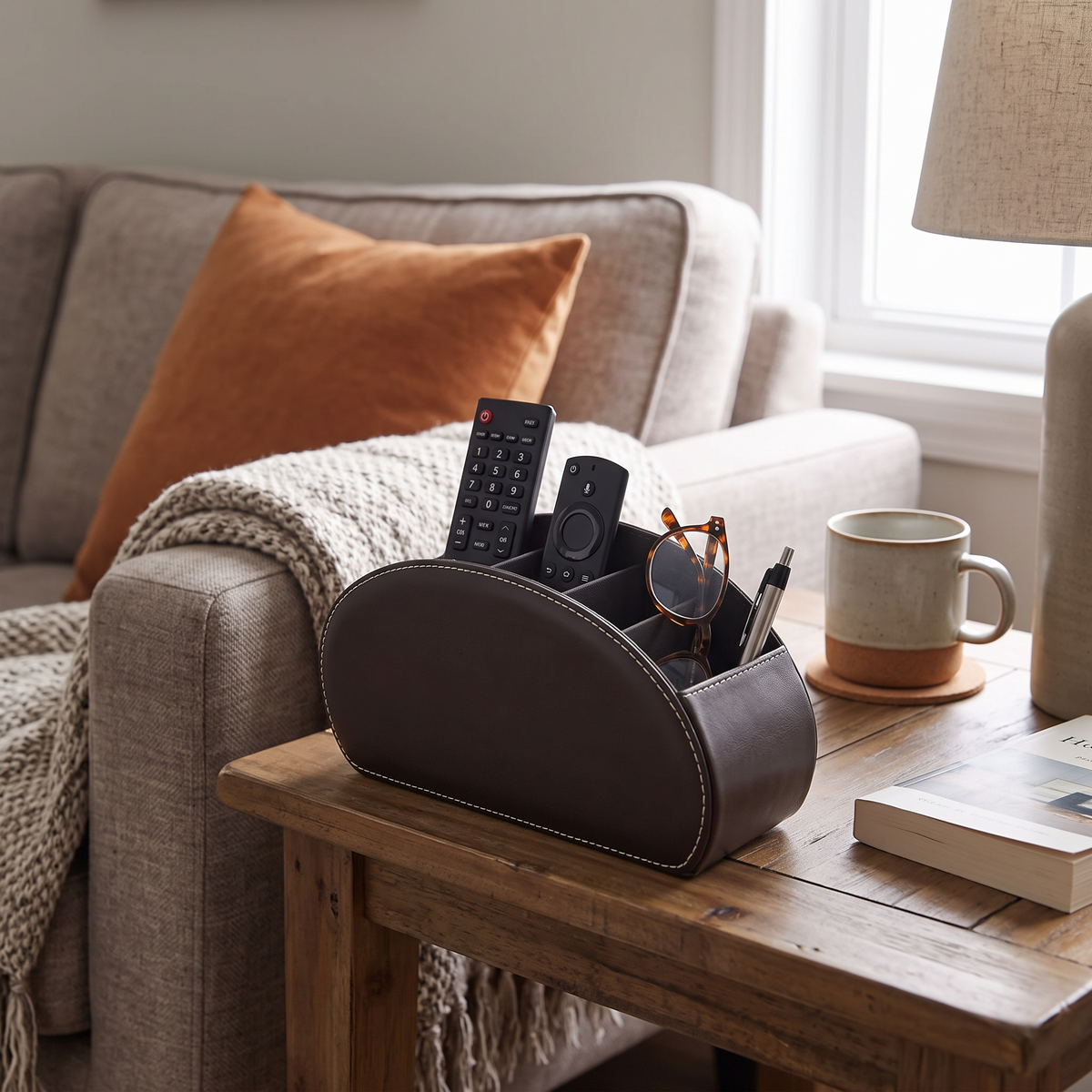 Leather Remote Holder lifestyle