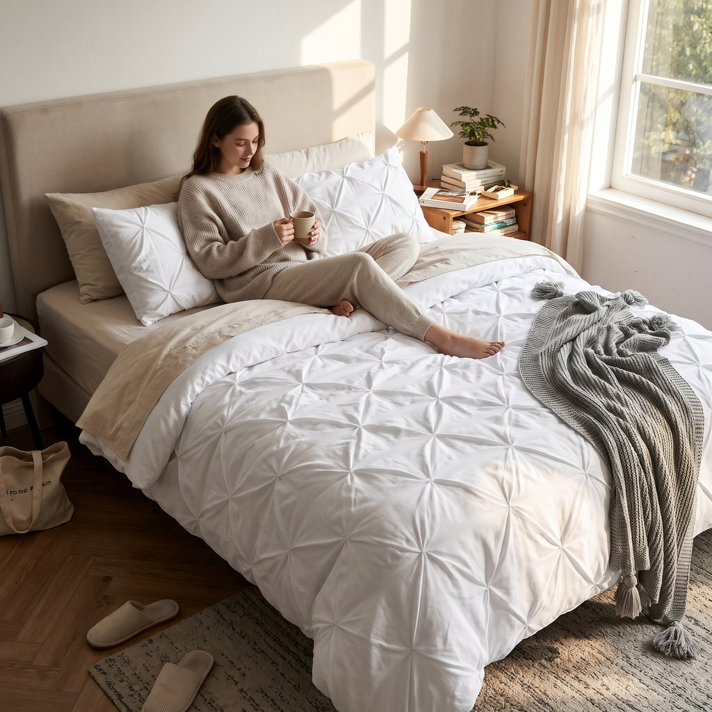 Pinch Pleated Duvet lifestyle