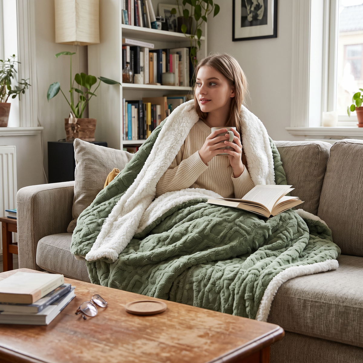 Lamb Velvet Blanket lifestyle