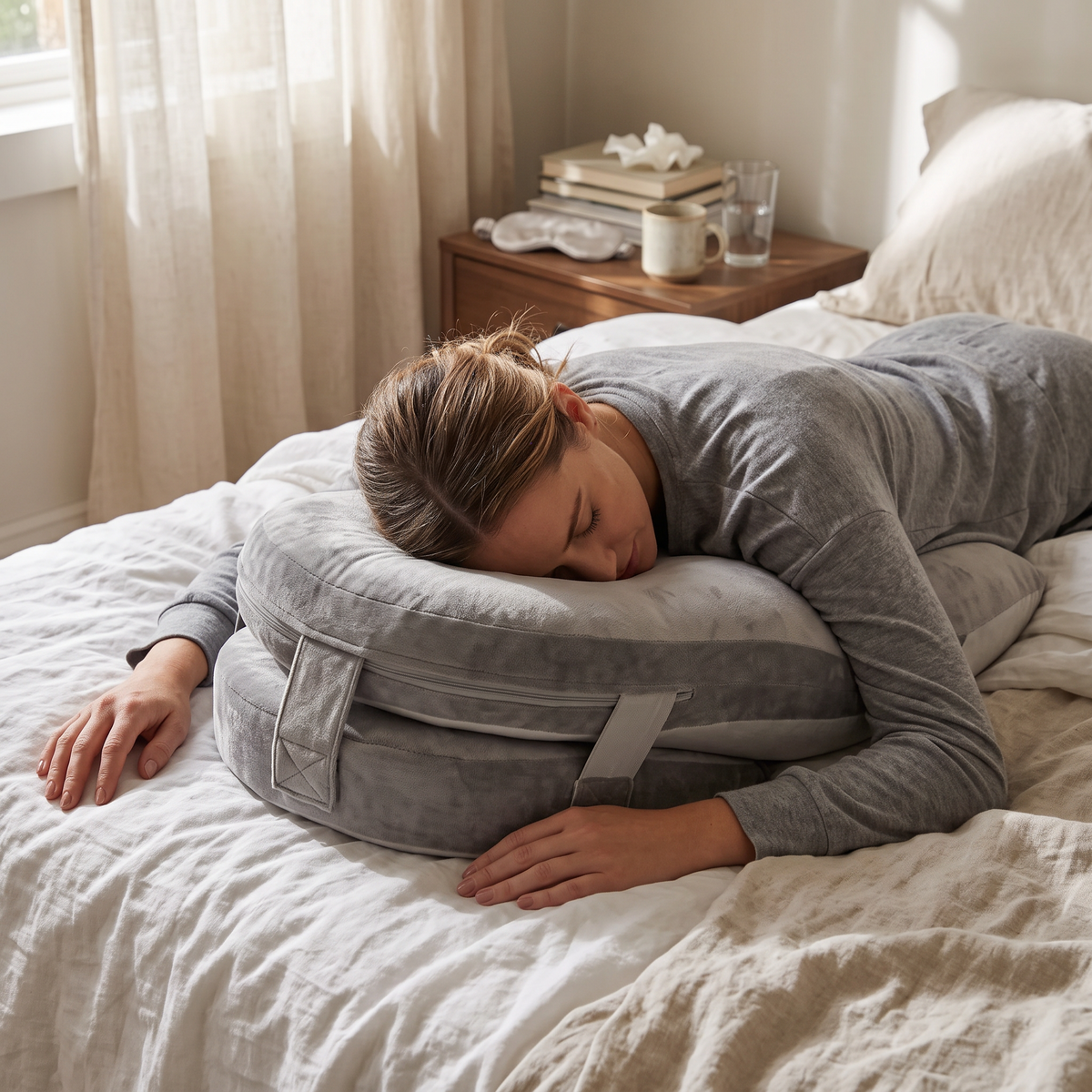 Face Down Comfort Pillow lifestyle