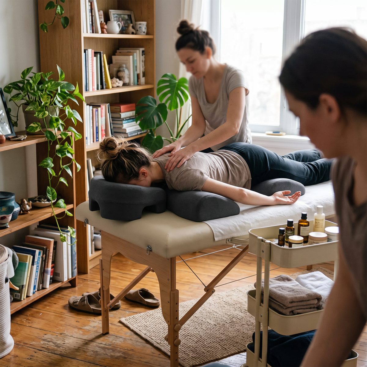 Massage Cradle Pillow lifestyle