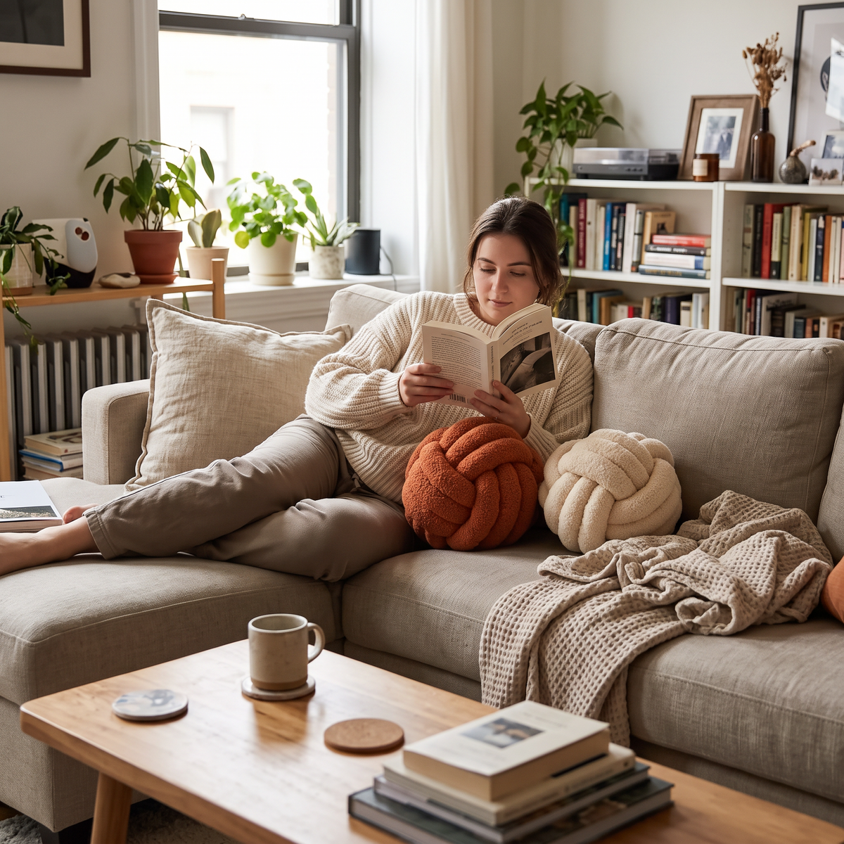Knot Pillow Ball lifestyle