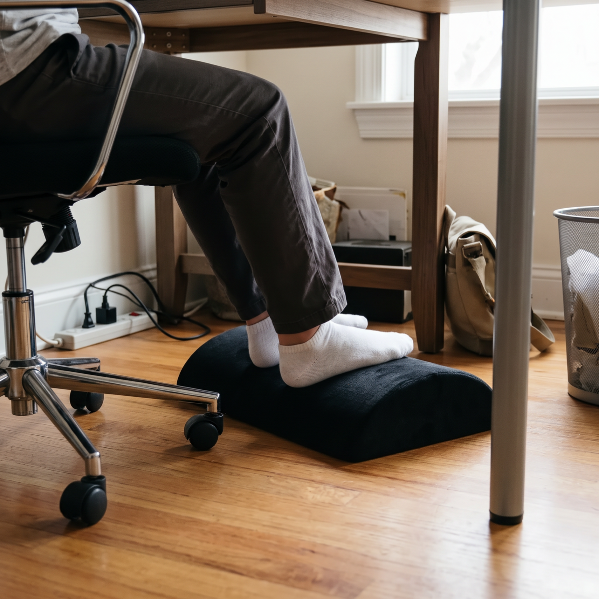 Ergonomic Desk Foot Rest lifestyle