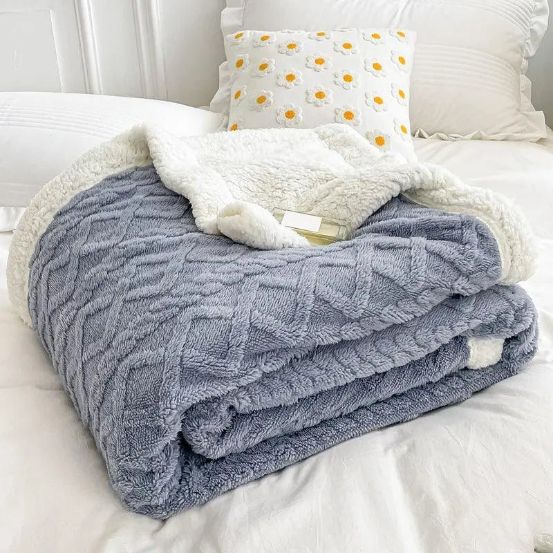 Soft Woolen Lamb Velvet Blanket