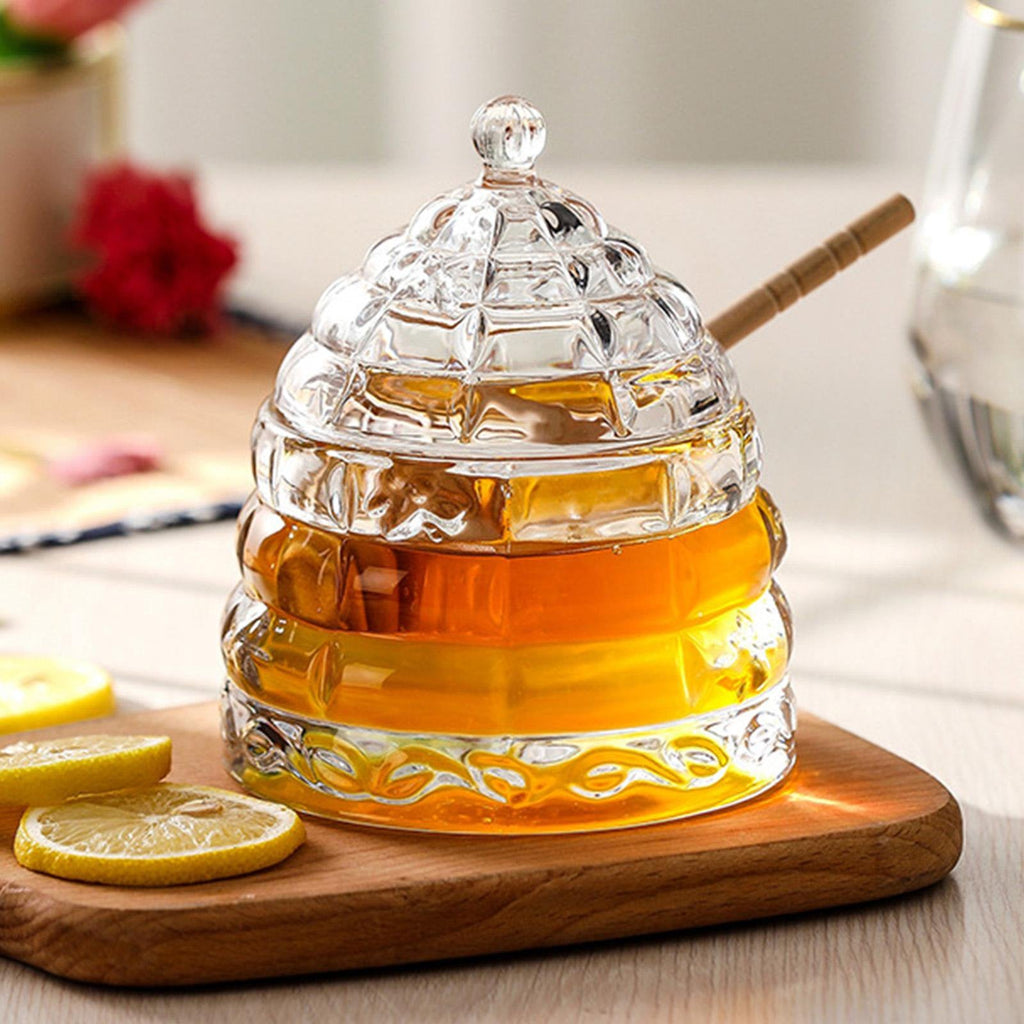 Beehive Glass Honey Jar