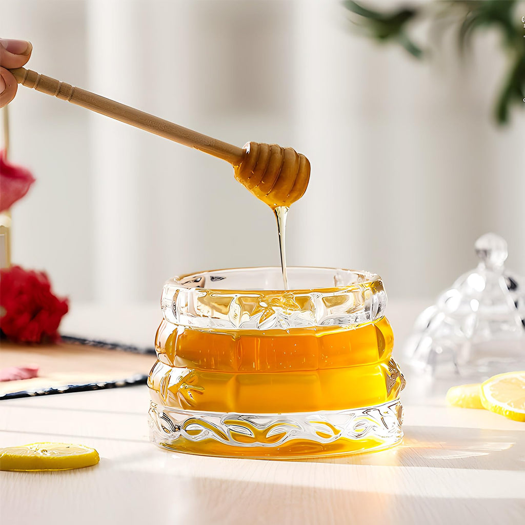 Beehive Glass Honey Jar