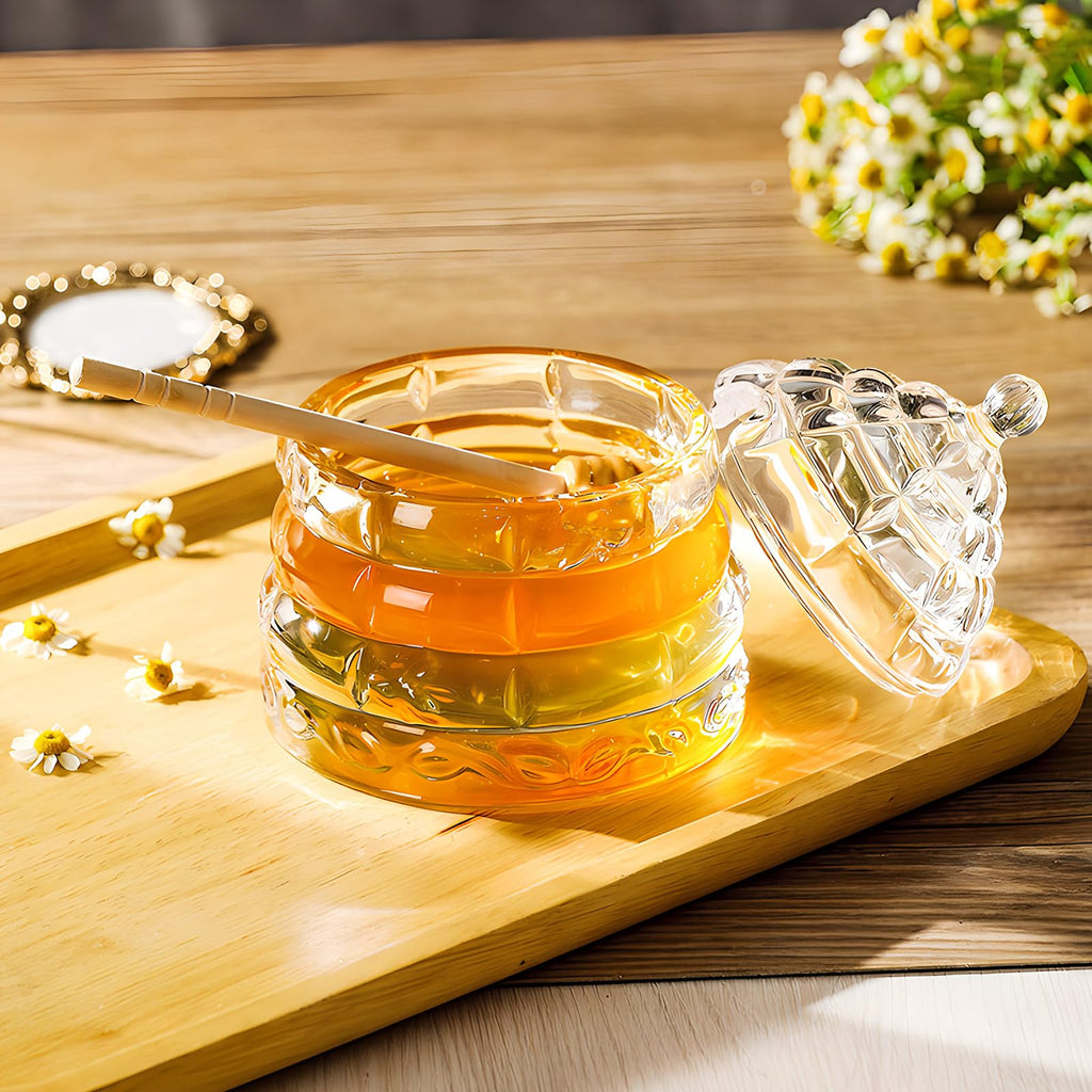 Beehive Glass Honey Jar