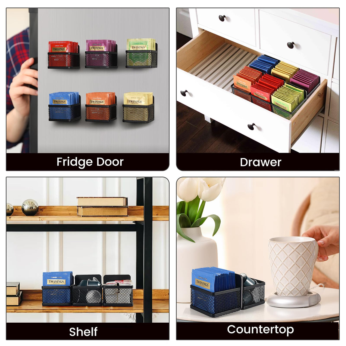 Magnetic Tea Bag Organizer