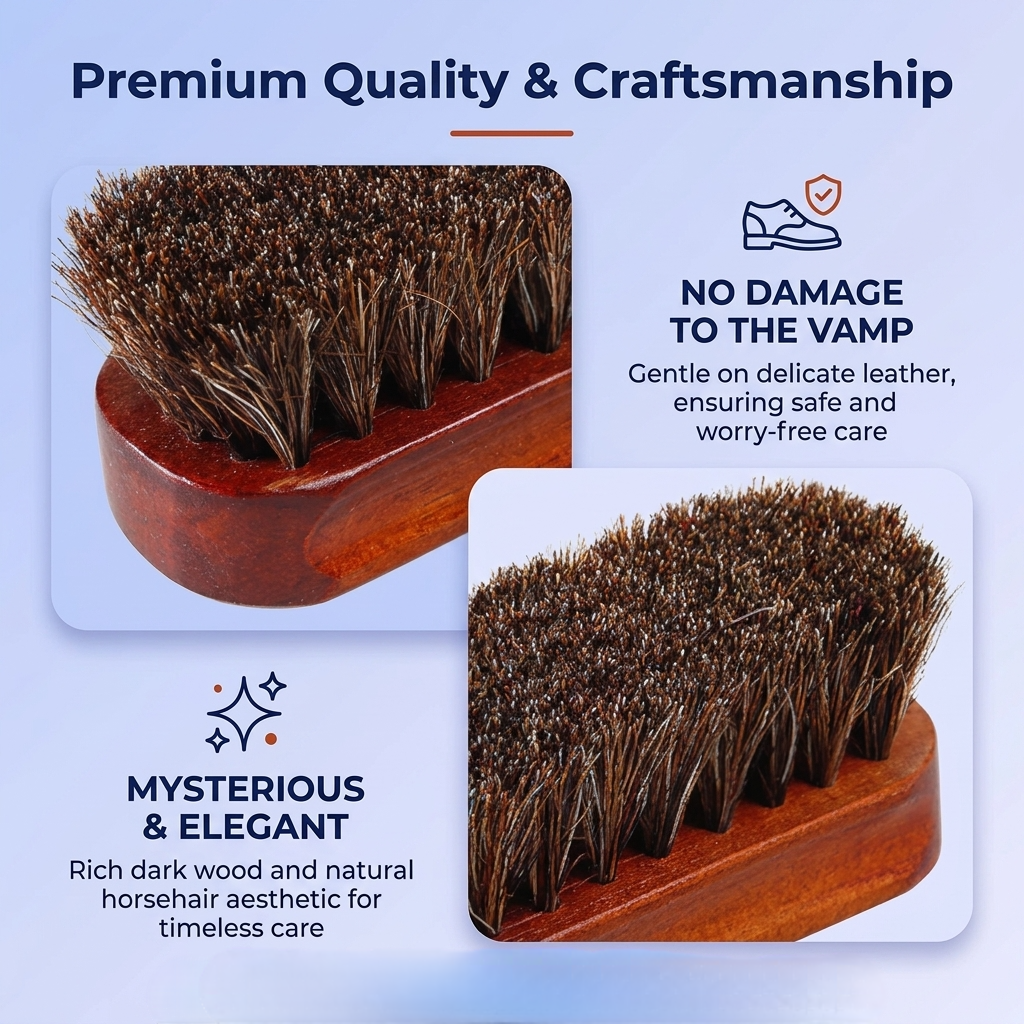 Horsehair Shoe Brush