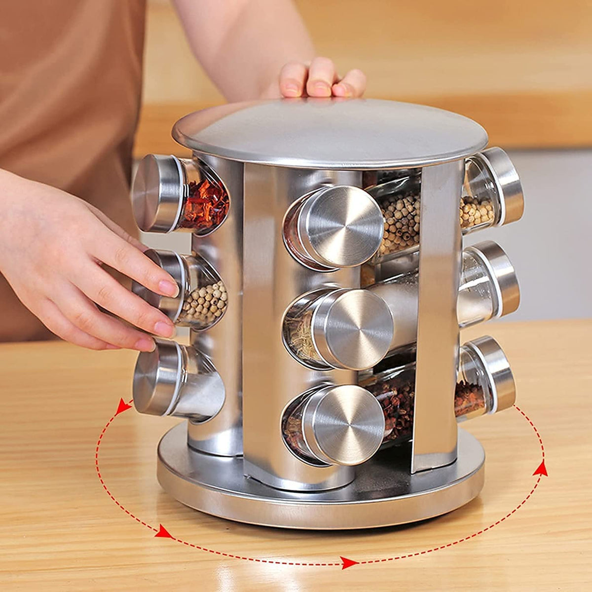 Rotating Spice Rack Organizer