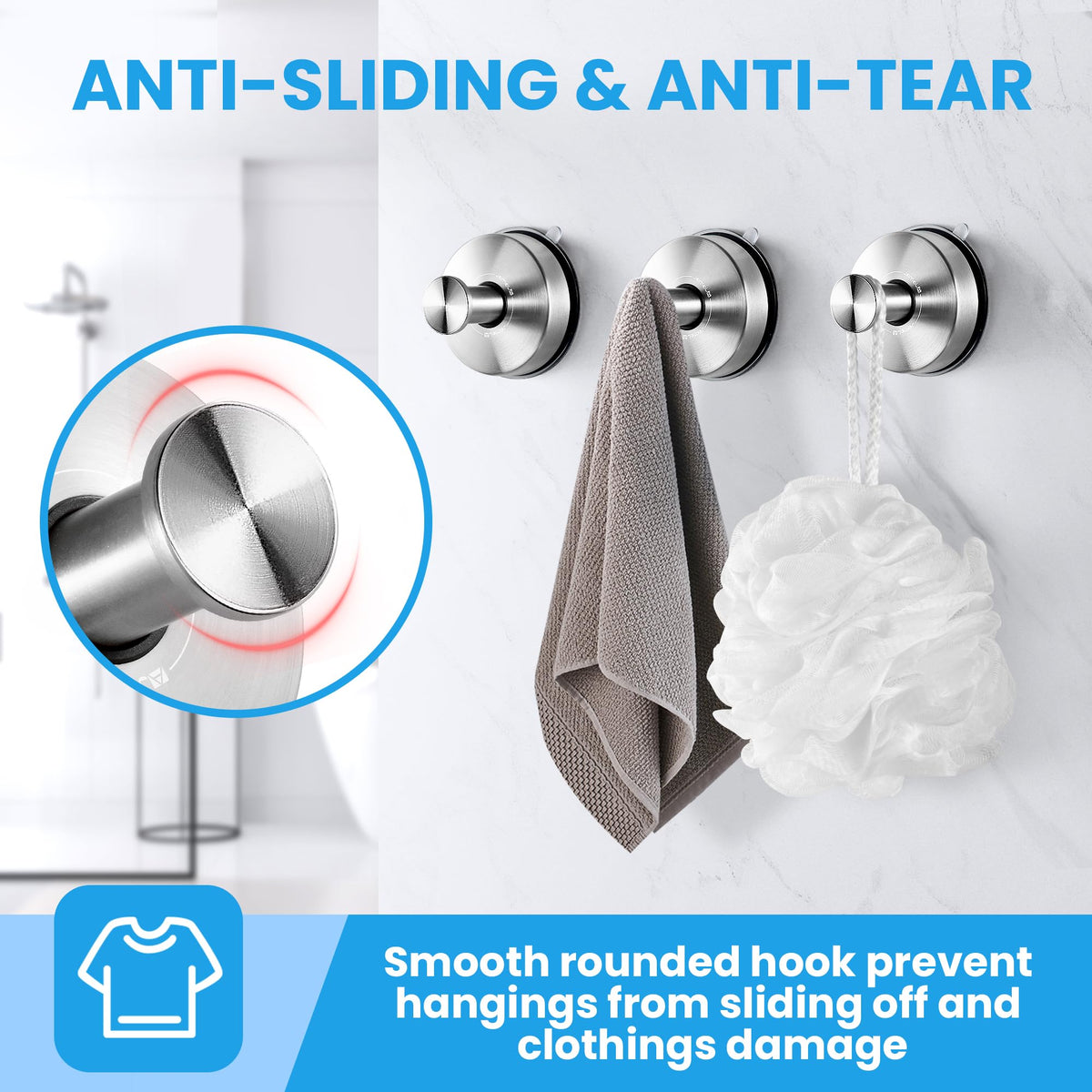 Suction Cup Hooks (2 pcs)