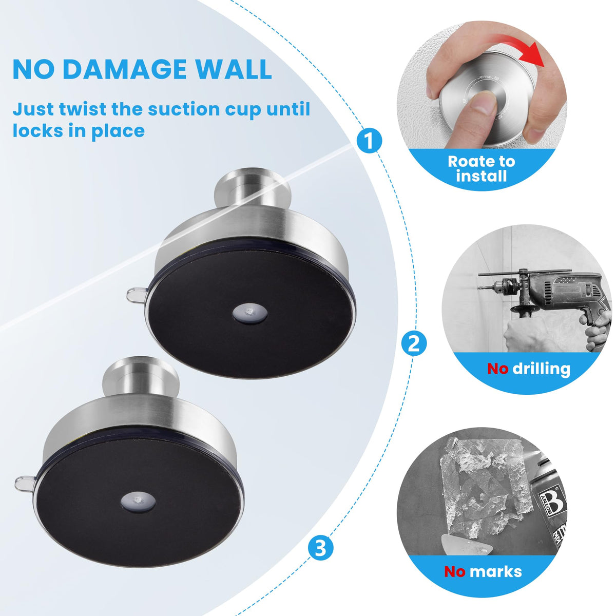 Suction Cup Hooks (2 pcs)