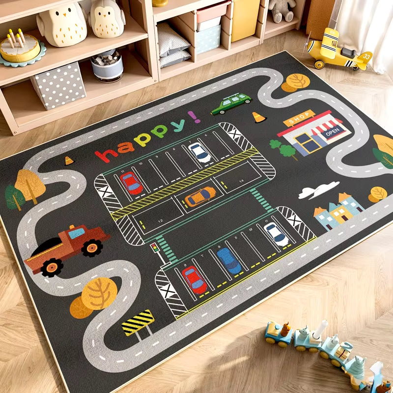 Parking Lot Play Mat Rug