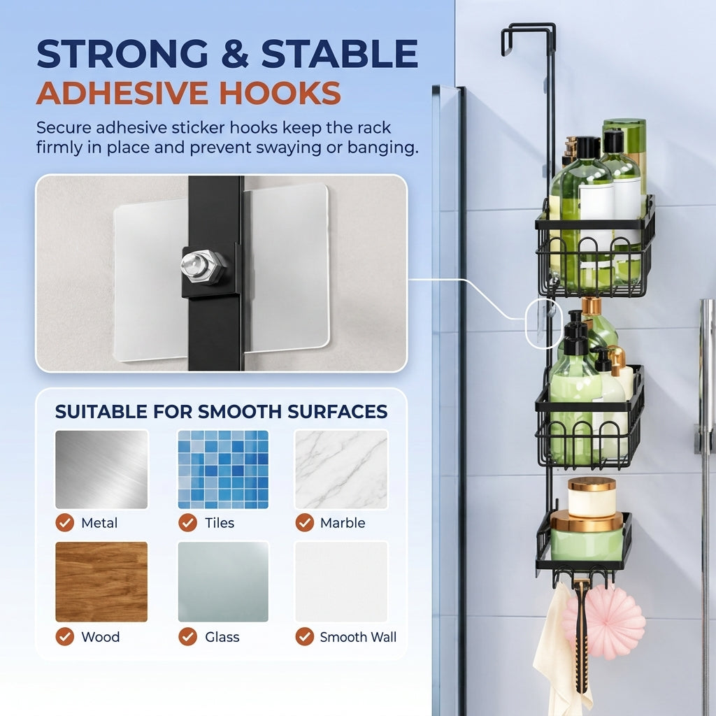 3 Tier Hanging Shower Caddy