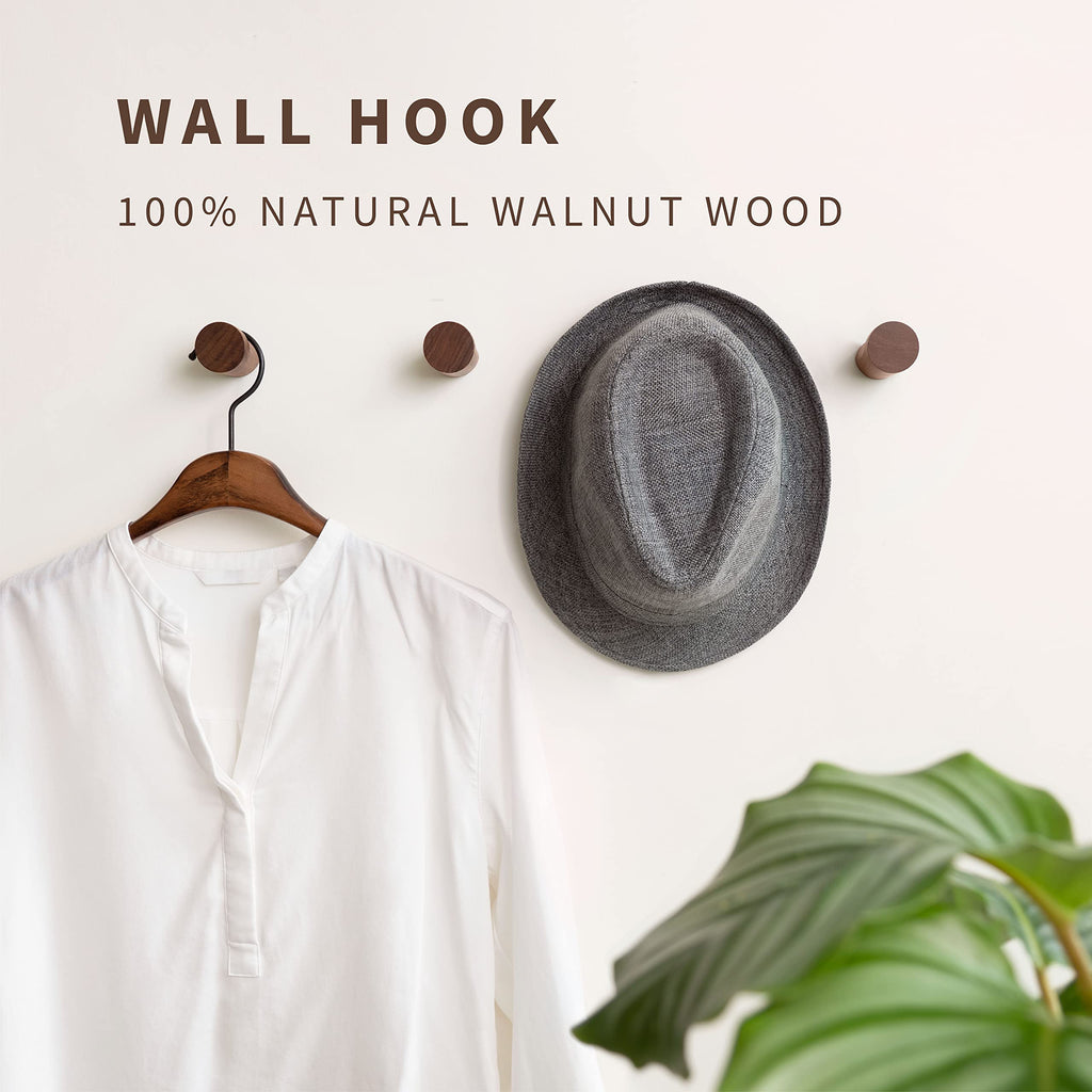 Minimalist Wood Hook (4 Pcs)