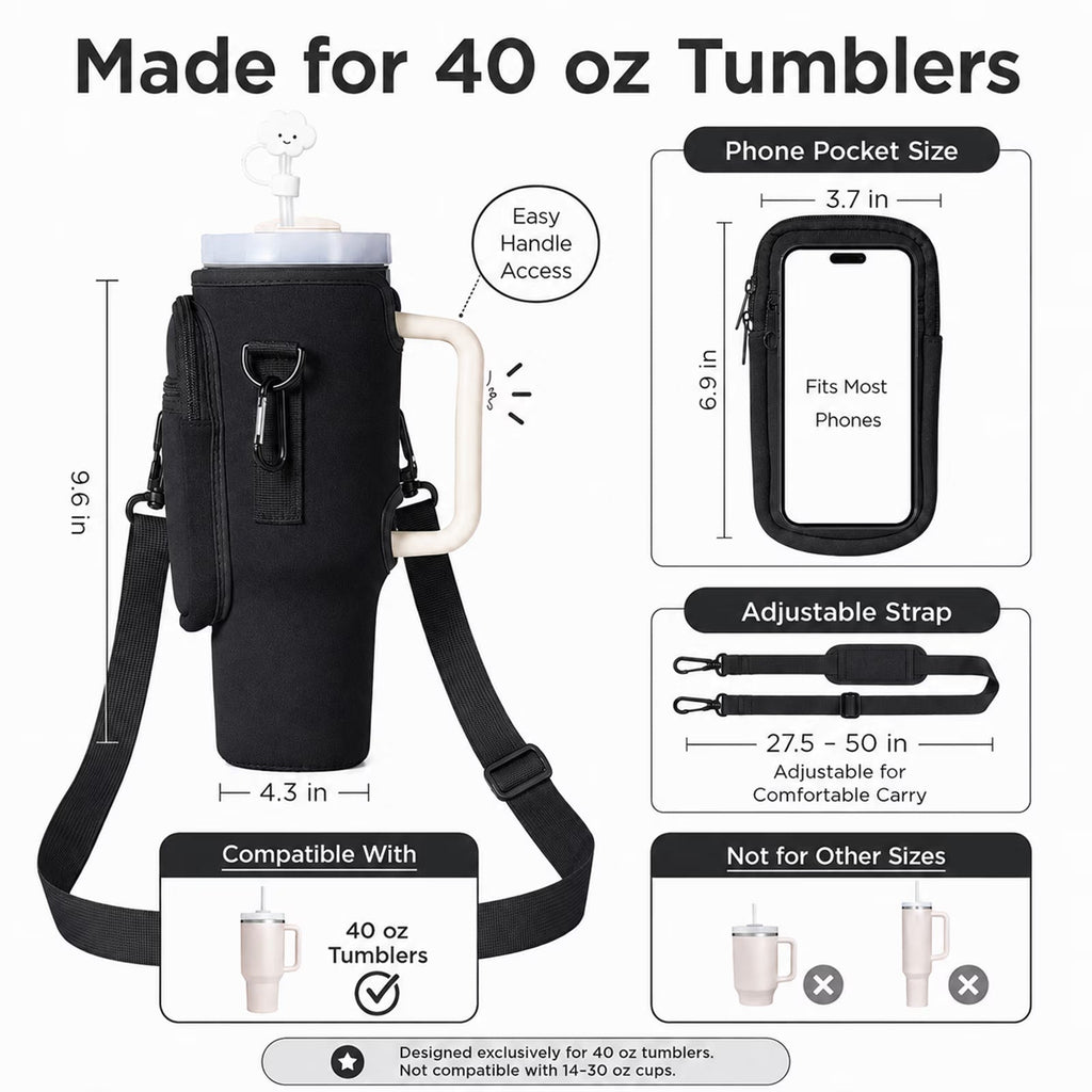 Phone Pocket Bottle Carrier