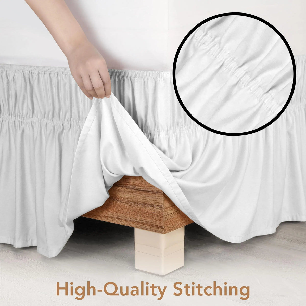 Elastic Wrap Bed Ruffle