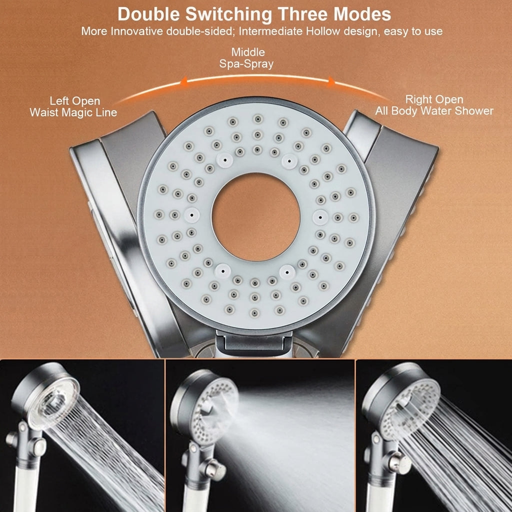 Double-Sided Shower Head