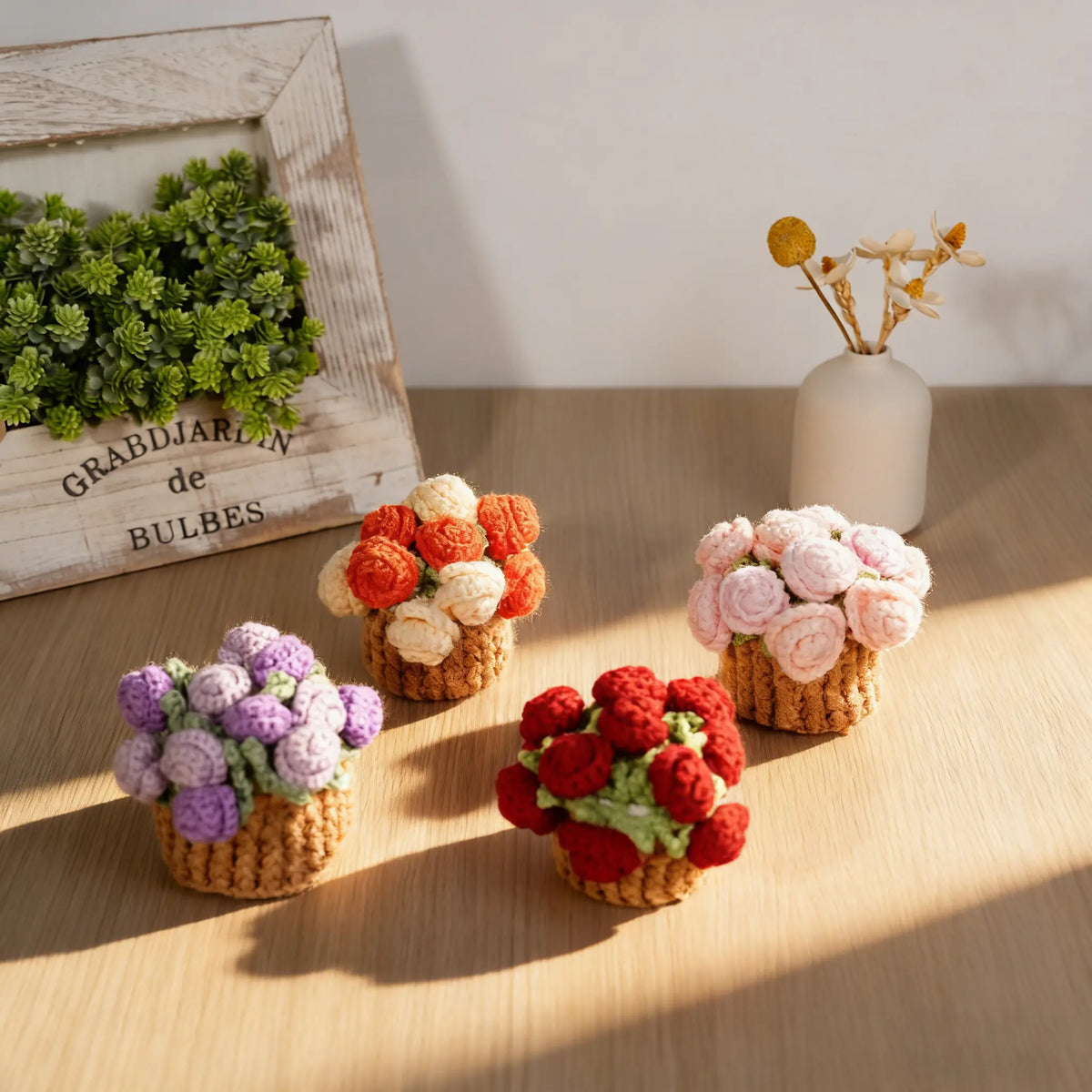 Rose Crochet Coasters