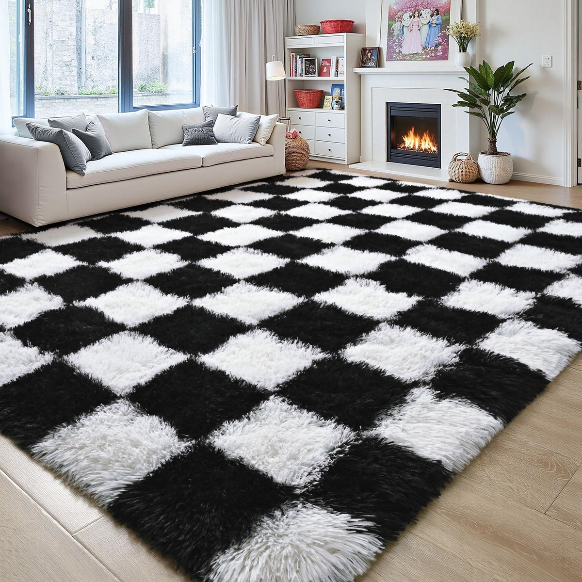 Checkered Area Rug