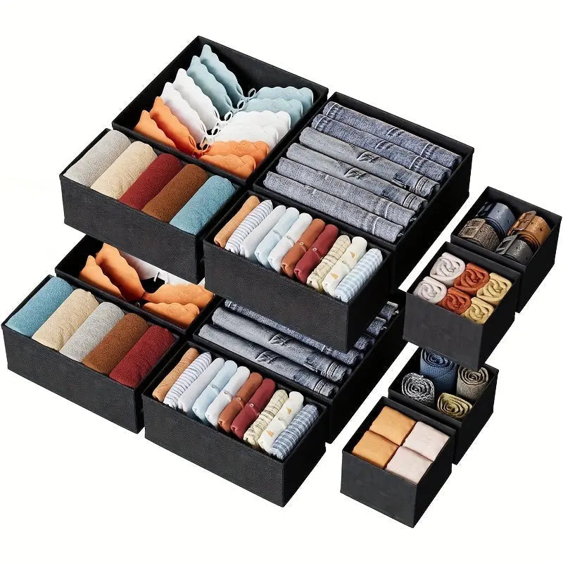 Foldable Drawer Organizer Set (12 Pcs)
