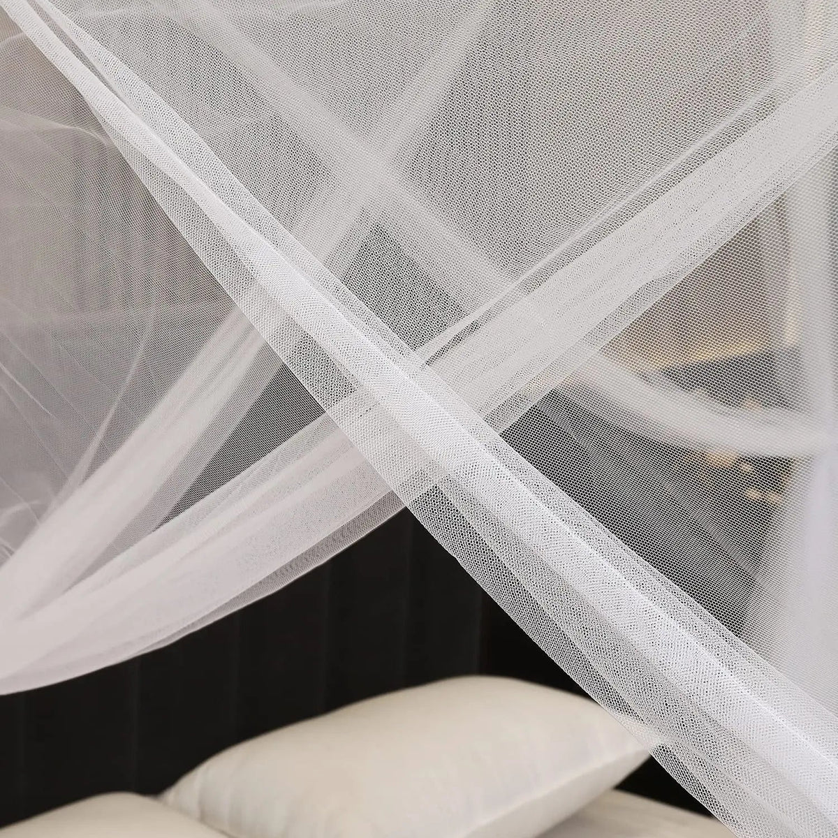 Four-Door Square Mosquito Net Canopy