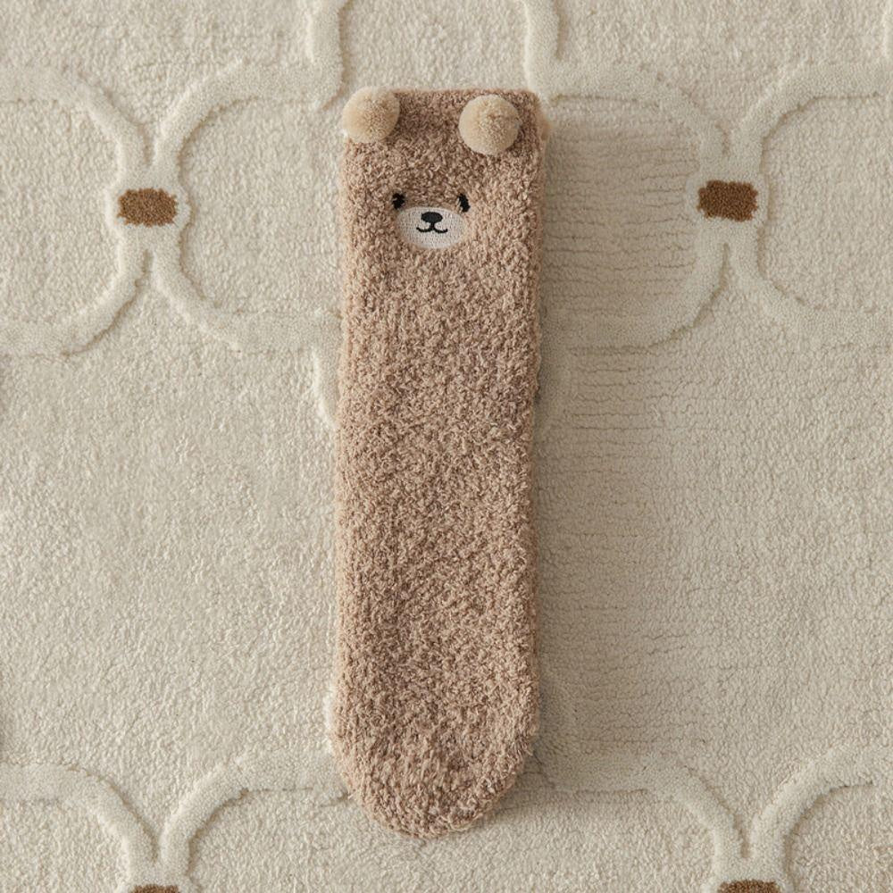 Teddy Bear Fuzzy Socks (2 Pairs)