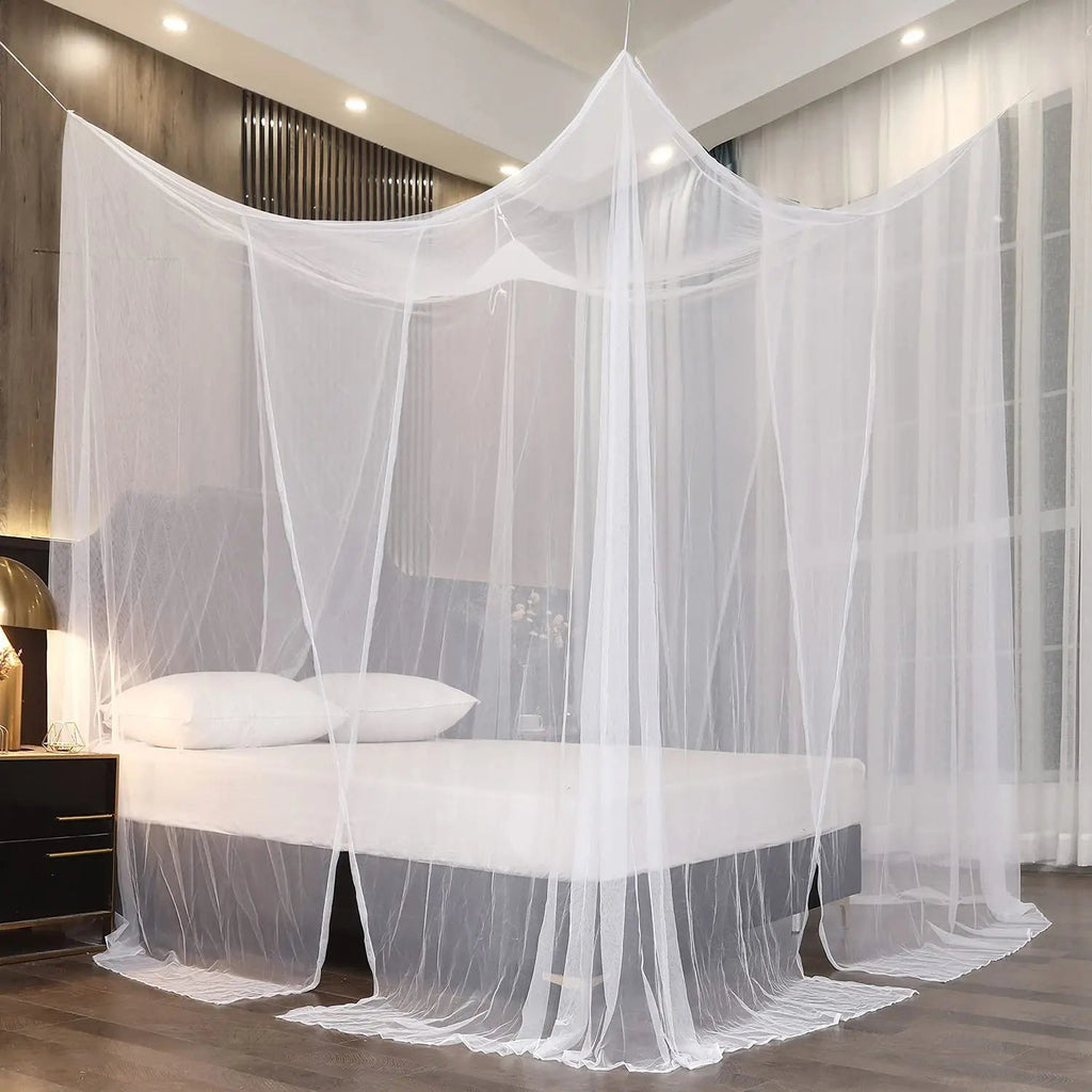 Four-Door Square Mosquito Net Canopy