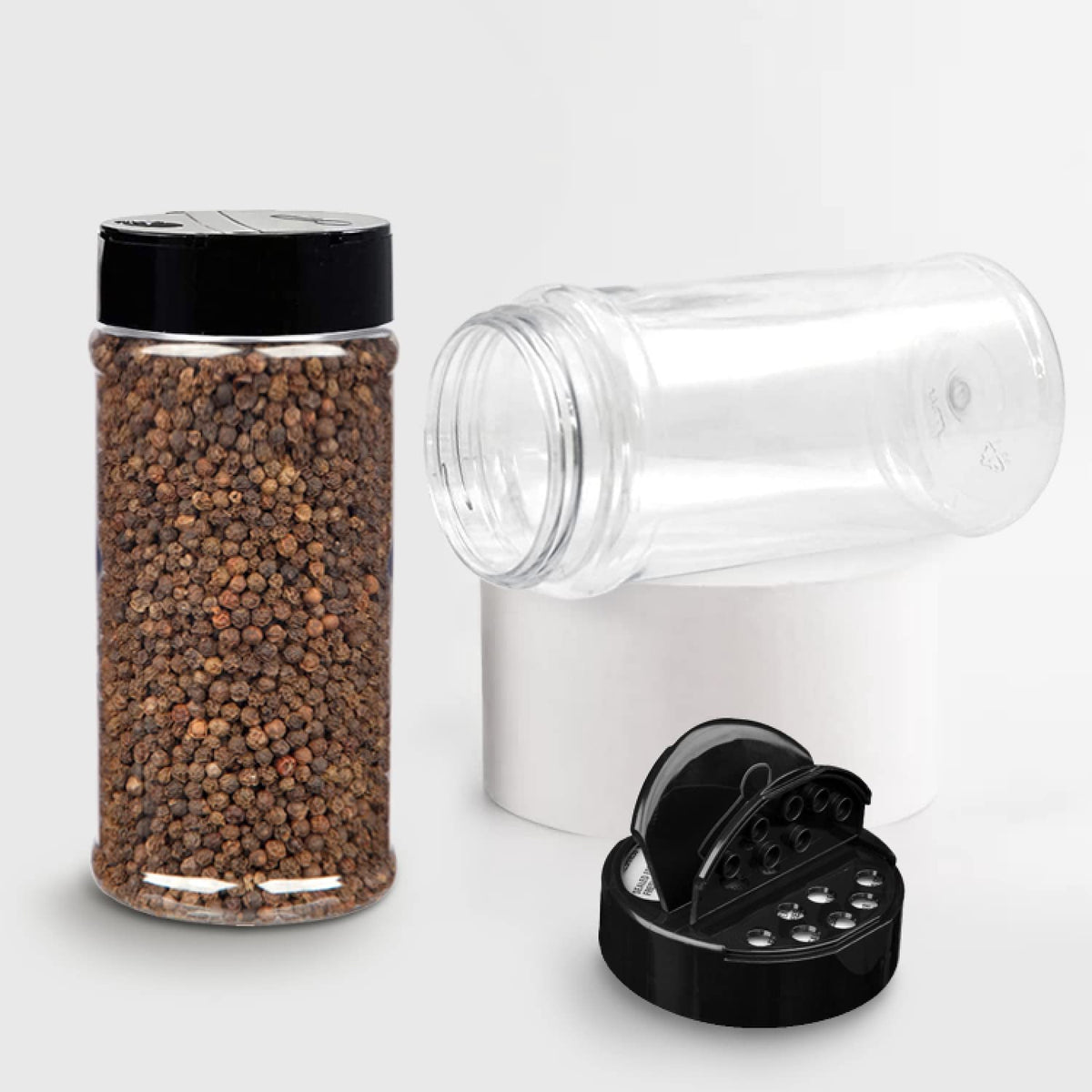 Plastic Spice Jar Set (4 Pcs)