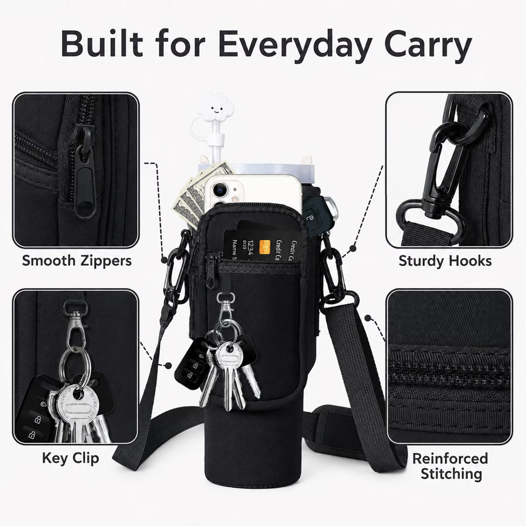 Phone Pocket Bottle Carrier