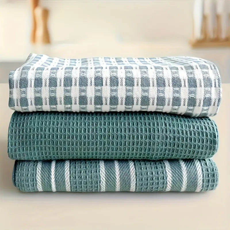 Cotton Kitchen Towels Set (3 Pcs)