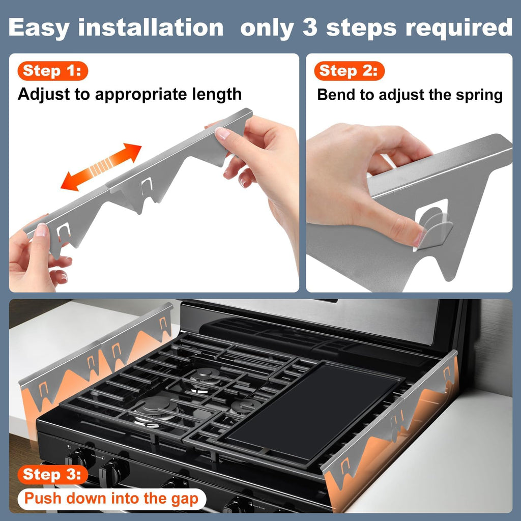 Stainless Steel Stove Gap Covers