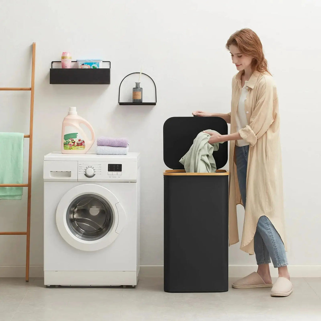 Foldable Laundry Basket with Lid